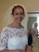 Load image into Gallery viewer, Marchesa lace 3/4 sleeve mermaid - Marchesa - Nearly Newlywed Bridal Boutique - 2
