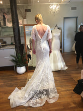Load image into Gallery viewer, Marchesa &#39;Essence&#39; size 4 used wedding dress back view on bride
