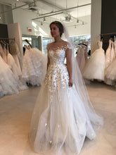 Load image into Gallery viewer, Mira Zwillinger &#39;New Charlie&#39; size 0 used wedding dress front view on bride

