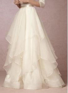 BHLDN 'Lowell Skirt' size 6 new wedding dress front view on model
