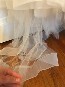 Lazaro 'Princess' size 6 used wedding dress view of tulle