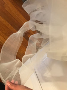 Lazaro 'Princess' size 6 used wedding dress view of tulle