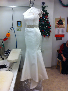 Romona Keveza Silk Mermaid Wedding Dress - Romona Keveza - Nearly Newlywed Bridal Boutique - 2