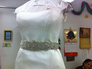 Romona Keveza Silk Mermaid Wedding Dress - Romona Keveza - Nearly Newlywed Bridal Boutique - 3