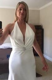Paloma Blanca 'Blue Bird Toronto' size 12 new wedding dress front view on bride