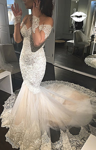 Michal Medina 'Mia' size 6 used wedding dress front view on bride