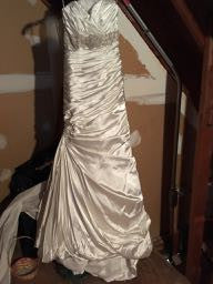 Maggie Sottero 'Adorae' size 8 new wedding dress front view on hanger