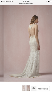 Watters 'Maci' size 8 new wedding dress back view on model