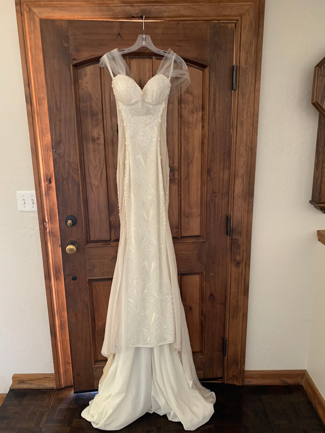Galia Lahav 'Joyce' size 2 new wedding dress front view on hanger