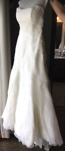 Marisa '815' size 2 used wedding dress front view on bride