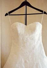 Load image into Gallery viewer, Pronovias &#39;Barroco&#39; size 8 used wedding dress front view on hanger
