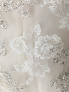 Maggie Sottero 'Avery' size 10 new wedding dress close up of fabric