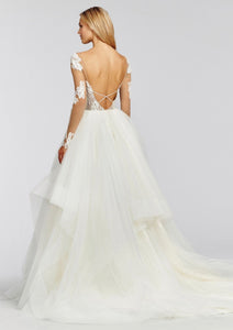 Hayley Paige 'Pippa' size 6 new wedding dress back view on model