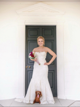 Load image into Gallery viewer, Olia Zavozina &#39;Anya&#39; size 2 used wedding dress front view on bride
