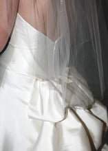Load image into Gallery viewer, Romona Keveza Silk Strapless A-line Wedding Dress - Romona Keveza - Nearly Newlywed Bridal Boutique - 4
