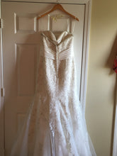 Load image into Gallery viewer, Mori Lee&#39;1903&#39; size 12 used wedding dress bak view on hanger
