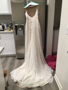 Ti Adora by Allison Webb ' 7652' size 12 used wedding dress back view on hanger
