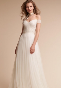 BHLDN 'Heaton' size 0 new wedding dress front view on model