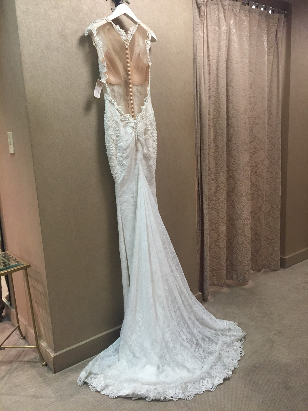 Berta '14-20' size 2 used wedding dress back view on hanger
