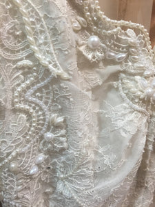 Berta '14-20' size 2 used wedding dress close up of beading