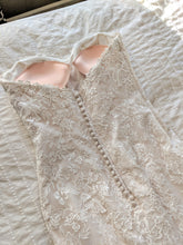 Load image into Gallery viewer, Maggie Sottero &#39;Aretha&#39; size 4 used wedding dress back view flat
