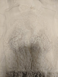 Lian Carlo' 6885' size 10 used wedding dress view of fabri