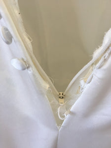Mori Lee '5266' size 16 sample wedding dress back view of neckline