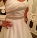 Lis Simon 'Daisy' size 4 used wedding dress front view on bride