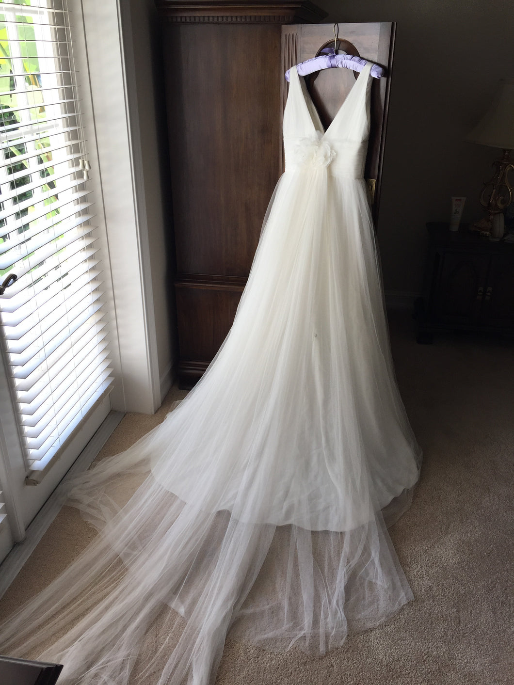 Augusta Jones 'Isala' size 4 new wedding dress front view on hanger