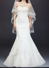 Load image into Gallery viewer, Oleg Cassini &#39;Elegant&#39; size 10 new wedding dress front view on model
