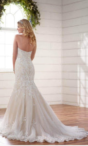 Essence of Australia '2267' size 8 new wedding dress back view on model