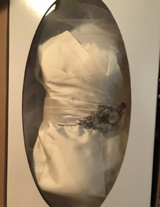 Amsale 'Naya' size 6 used wedding dress in box