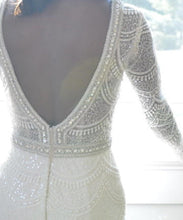 Load image into Gallery viewer, Berta &#39;15-107&#39; size 0 used wedding dress back view on bride
