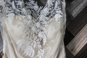 BHLDN 'Onyx' size 4 new wedding dress front view close up