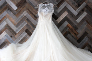 BHLDN 'Onyx' size 4 new wedding dress front view of dress