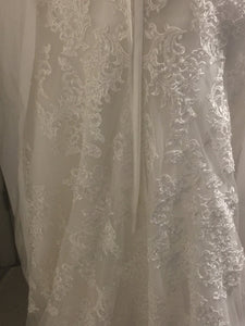 Maggie Sottero 'Stella' size 18 new wedding dress back view 