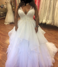 Load image into Gallery viewer, Maggie Sottero &#39;Amelie&#39; size 16 used wedding dress front view on bride
