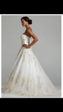 Load image into Gallery viewer, Oleg Cassini &#39;Strapless Tulle Ballgown&#39; - Oleg Cassini - Nearly Newlywed Bridal Boutique - 3
