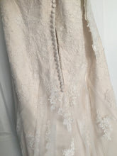 Load image into Gallery viewer, Maggie Sottero &#39;Joelle&#39; size 8 sample wedding dress back view on hanger
