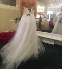 Load image into Gallery viewer, Christos &#39;Parker&#39; size 8 new wedding dress back view on bride
