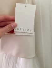 Load image into Gallery viewer, Christos &#39;Parker&#39; size 8 new wedding dress view of tag

