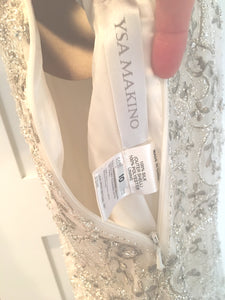 Ysa Makino '253579' size 8 used wedding dress side view on hanger