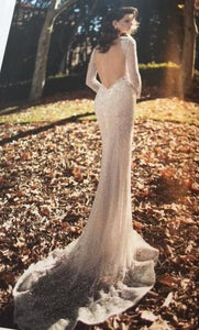 Berta '16-09' size 8 new wedding dress back view on model