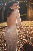 Load image into Gallery viewer, Berta &#39;16-09&#39; size 8 new wedding dress back view close up on model
