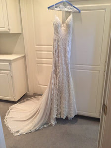 Sottero and Midgley 'Narissa' size 0 used wedding dress front view on hanger