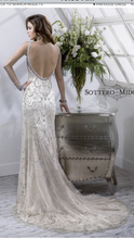 Load image into Gallery viewer, Maggie Sottero &#39;Sonata&#39; size 4 used wedding dress back view on model
