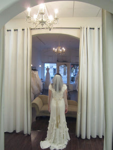 Melissa Sweet 'Reverie' size 6 new wedding dress back view on bride