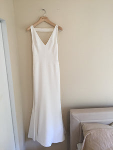 Vera Wang 'Micaela'  size 2 used wedding dress front view on hanger