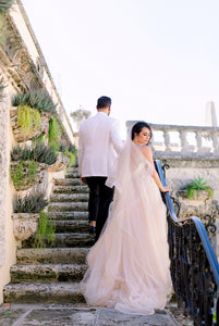 Berta '17- 138' size 4 used wedding dress back view on bride