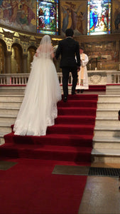 Galia Lahav 'Cinderella' size 0 used wedding dress back view on bride